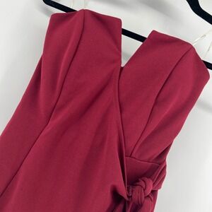 Trixxi Burgundy Strapless Mini Dress women's Medium‎ Party Cocktail Bodycon